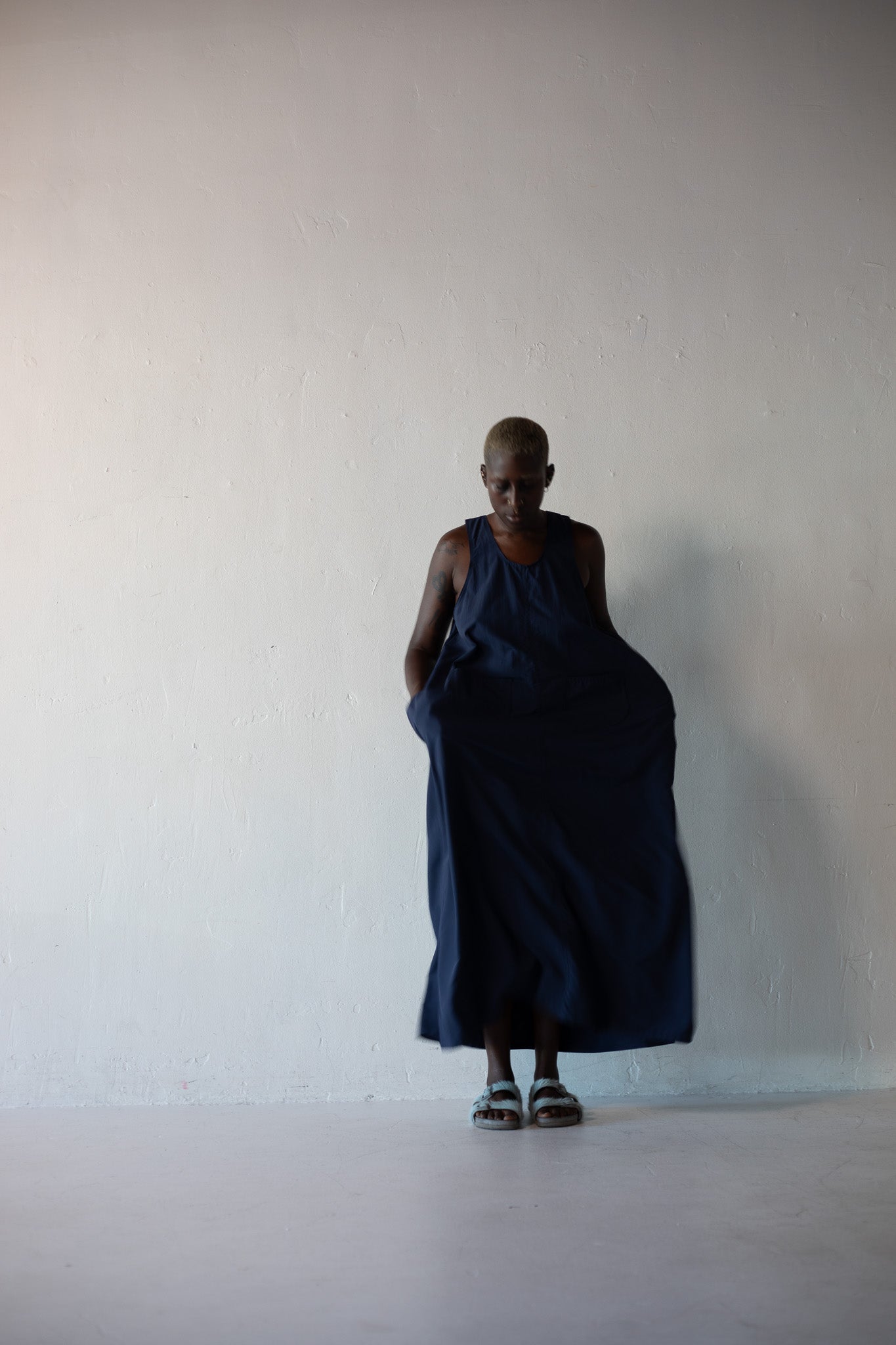 navy somer utility dress