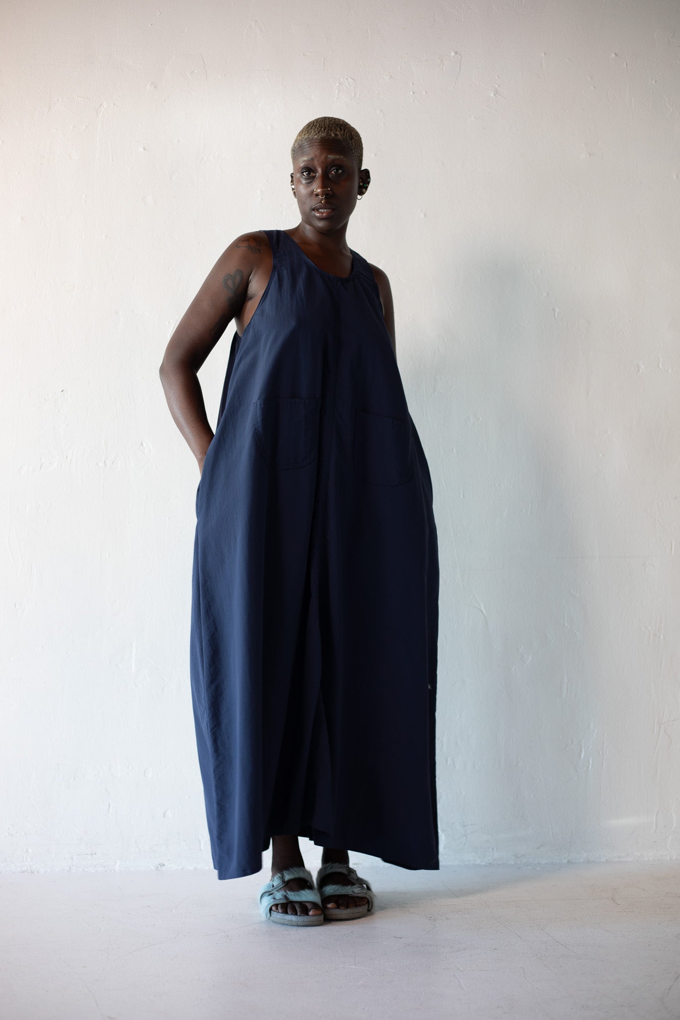 navy somer utility dress