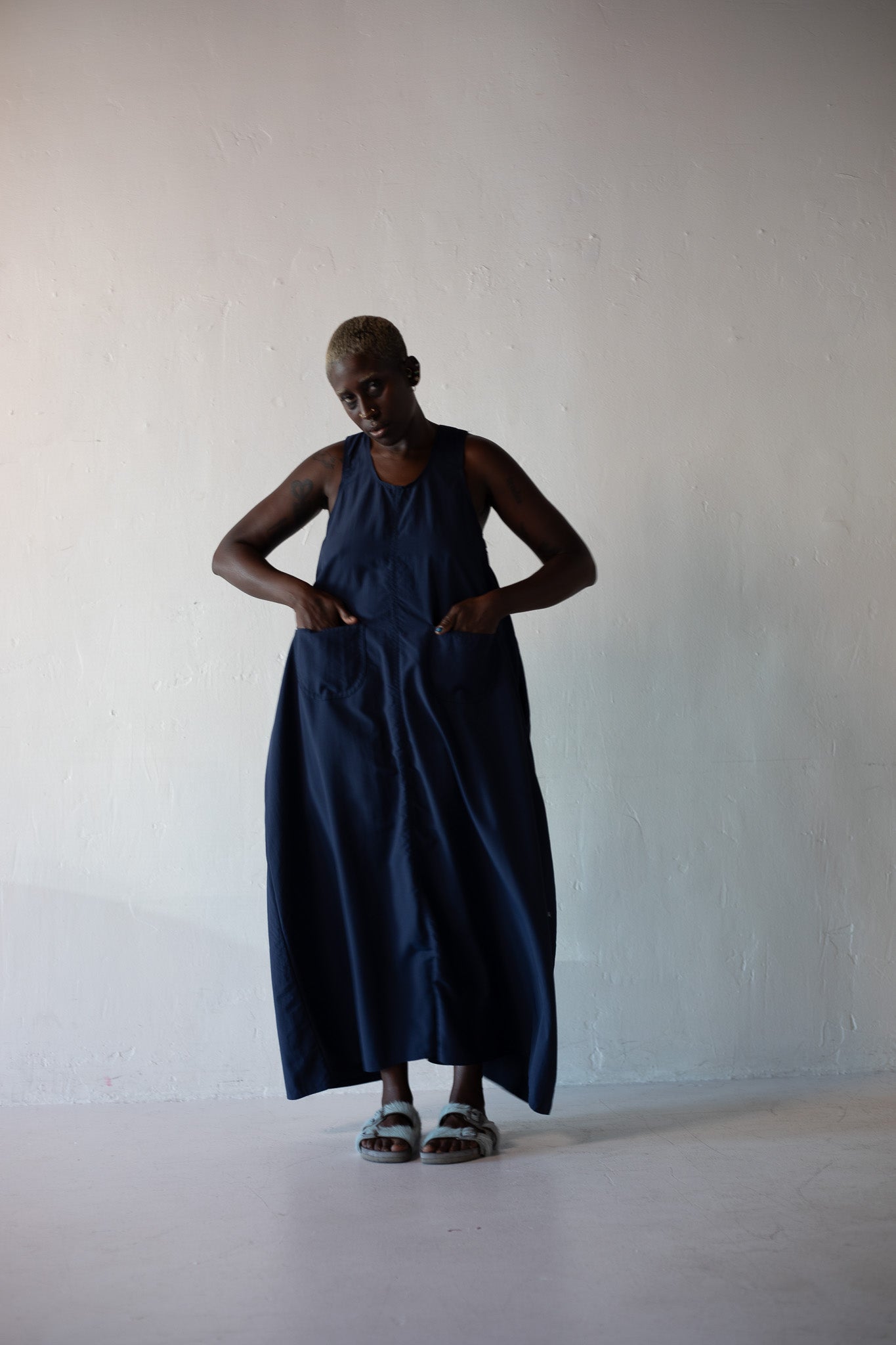 navy somer utility dress